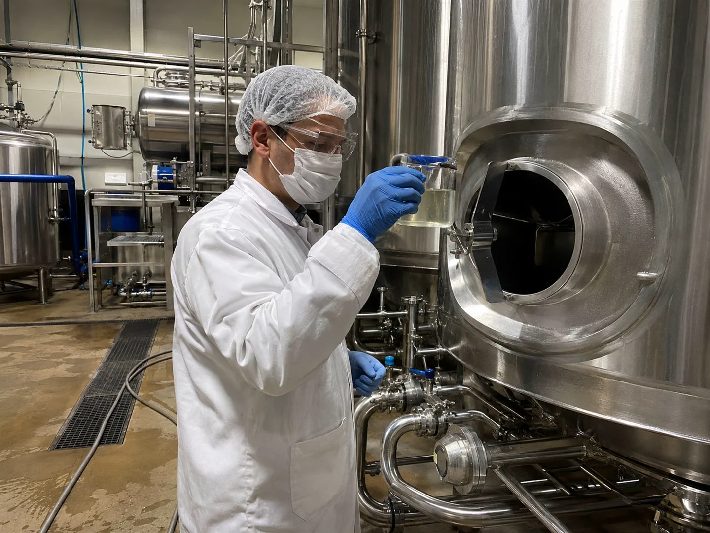 Stainless process equipment and filtration used for food and beverage liquid treatment