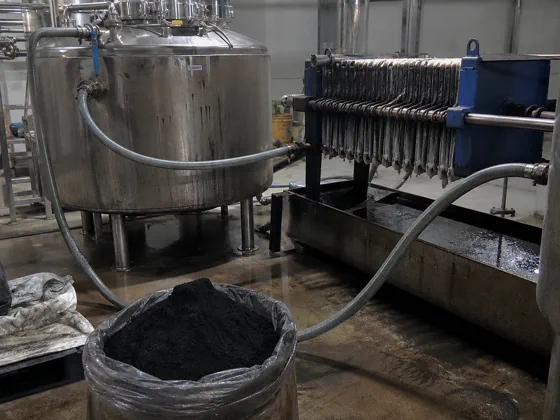 Stainless process equipment and filtration used for food and beverage liquid treatment