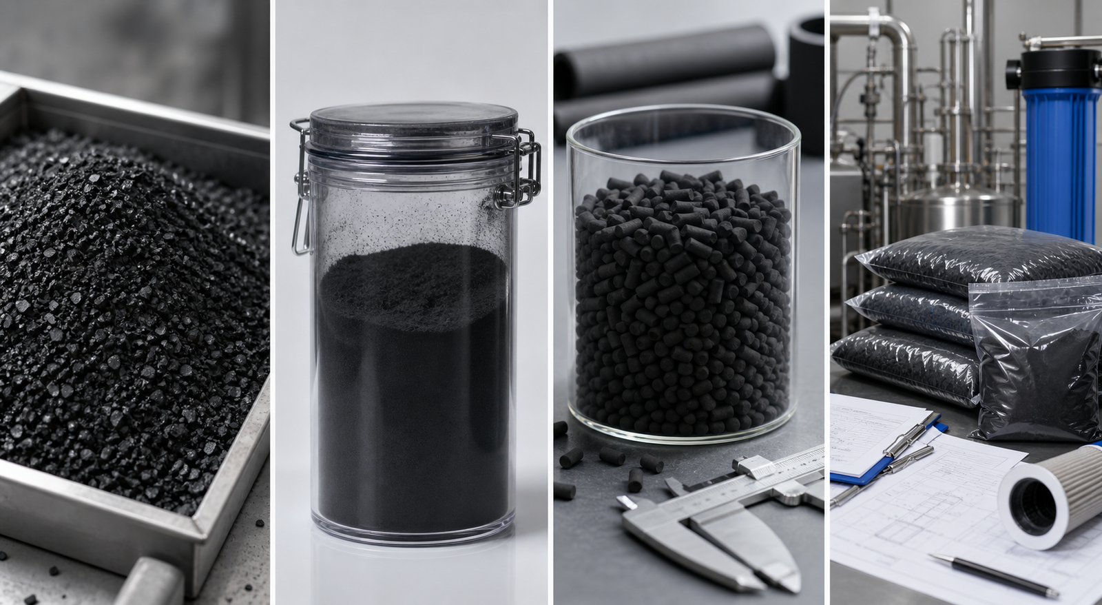 Comparison of GAC powder pellets and bagged activated carbon for bulk orders