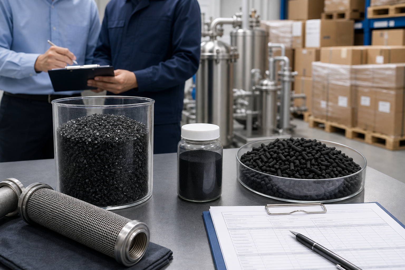 Professional illustration for Coconut Shell Activated Carbon: Application Fit, Forms, and Buying Checks
